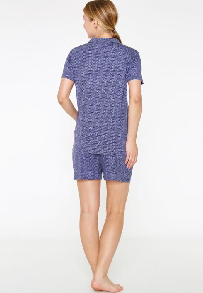 Pijama Dama Bumbac, Camasa și Short scurt Engros